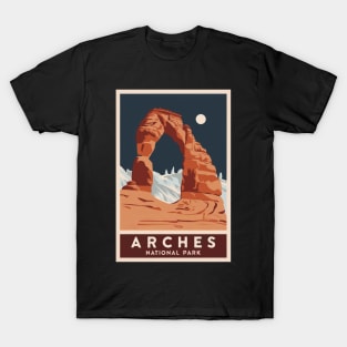 Arches National Park Travel Poster T-Shirt